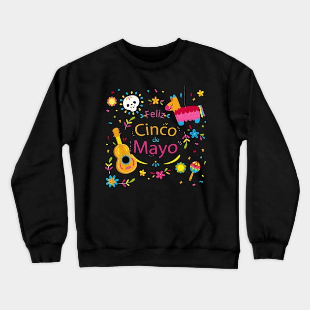 cinco de Crewneck Sweatshirt by BaderAbuAlsoud